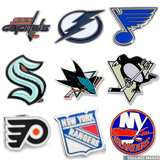 NHL Licensed Logo Pins - Butterfly Clutch - Pick Your Team