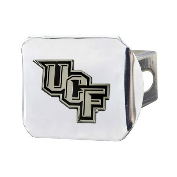 UCF Knights Hitch Cover - Heavy Duty Chrome  - 3.4" x 4"