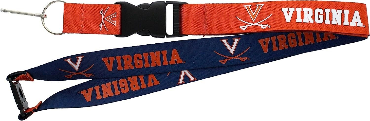 Virginia Cavaliers Two Tone Lanyard Keychains