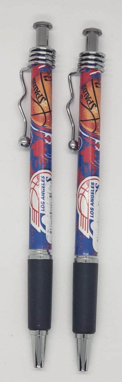 Set Of 4  Los Angeles Clippers Ballpoint Jazz Pens  Black Ink