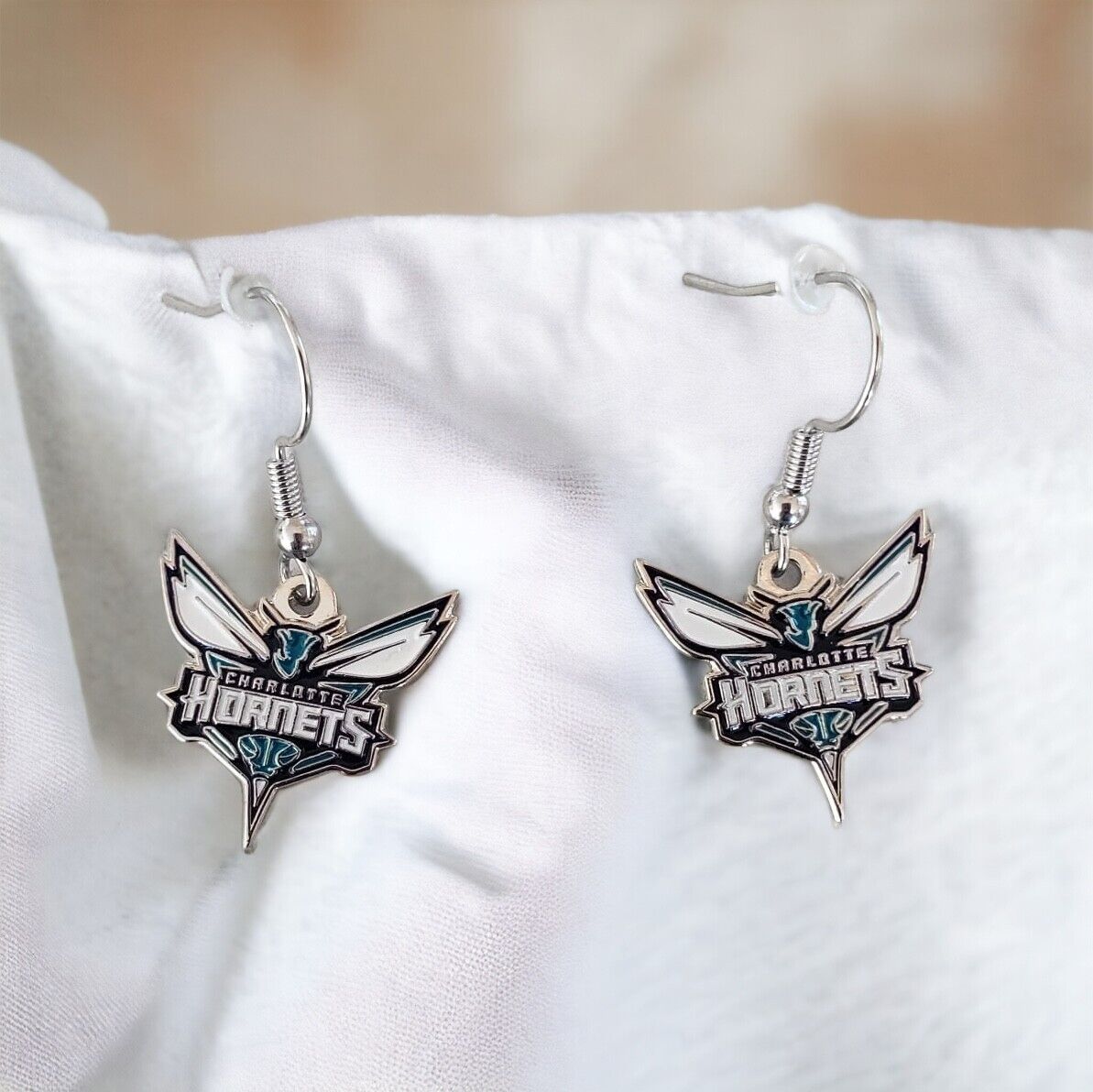 Charlotte Hornets Dangler Earrings