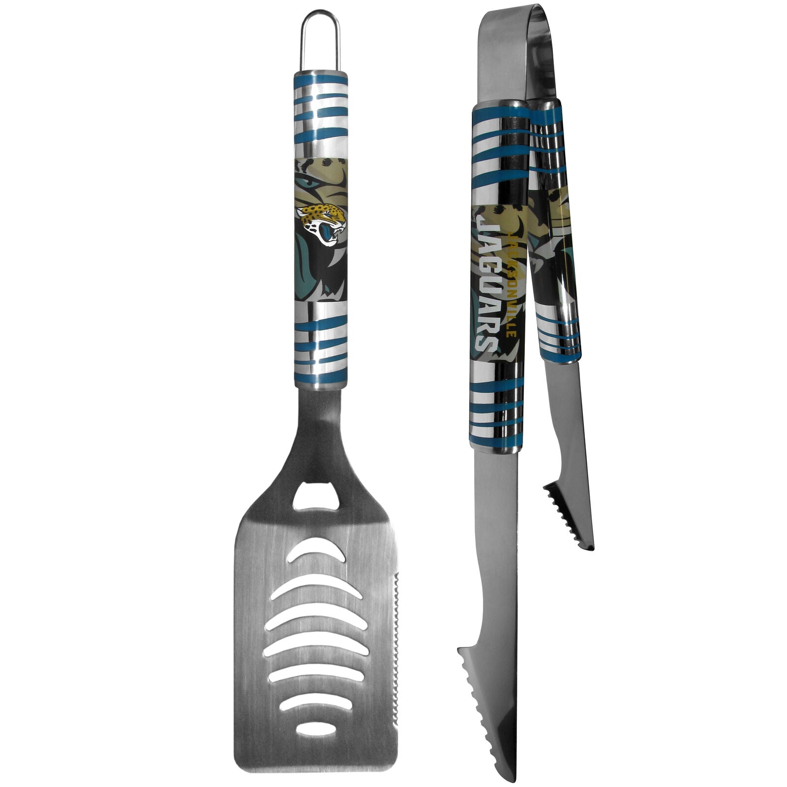 Jacksonville Jaguars 2 pc Steel BBQ Tool Set