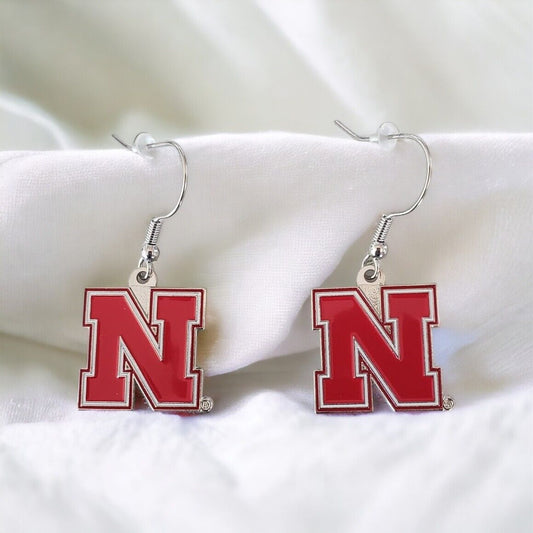 Nebraska Cornhuskers Dangler Earrings