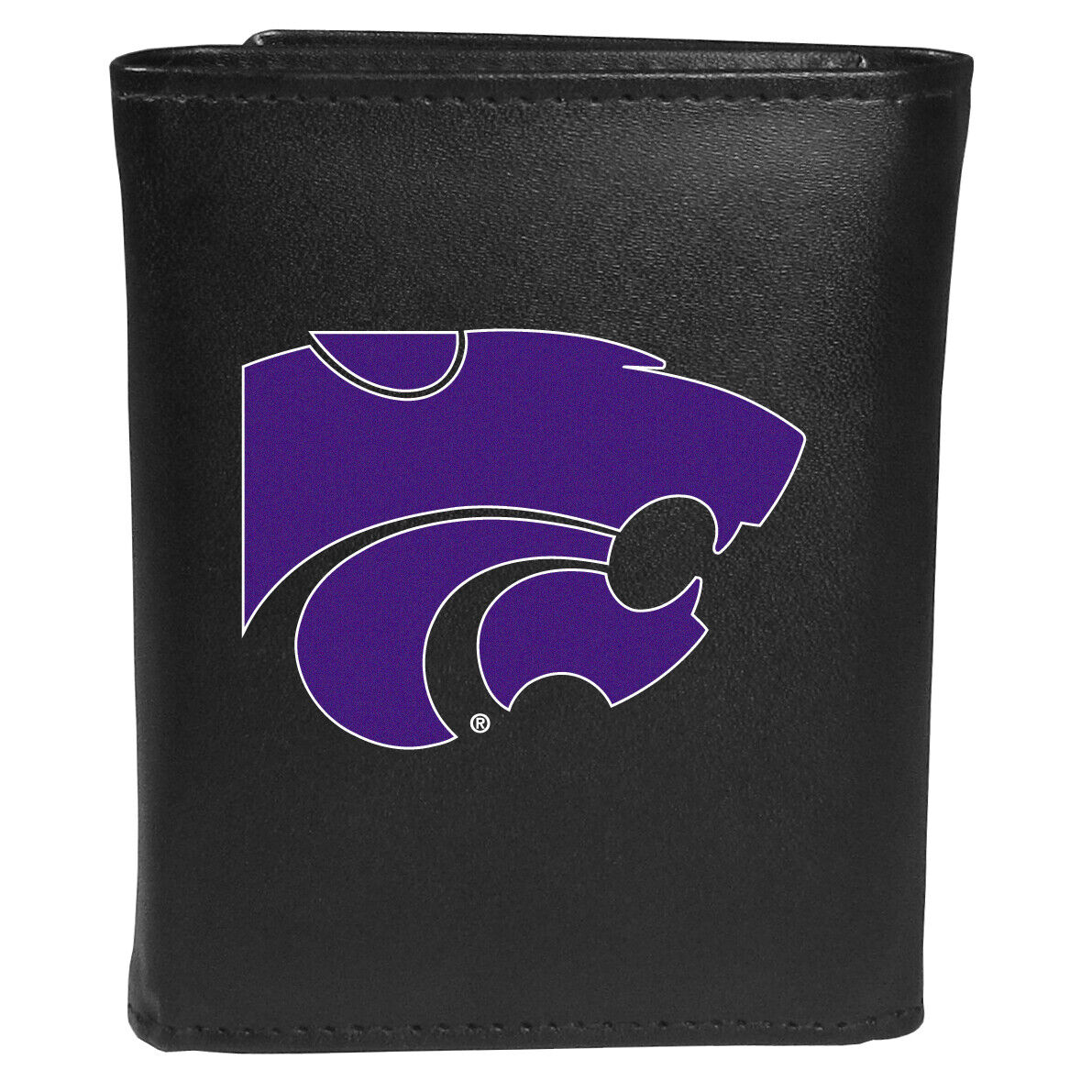 Kansas State Wildcats Leather Tri-fold Wallet Large Logo