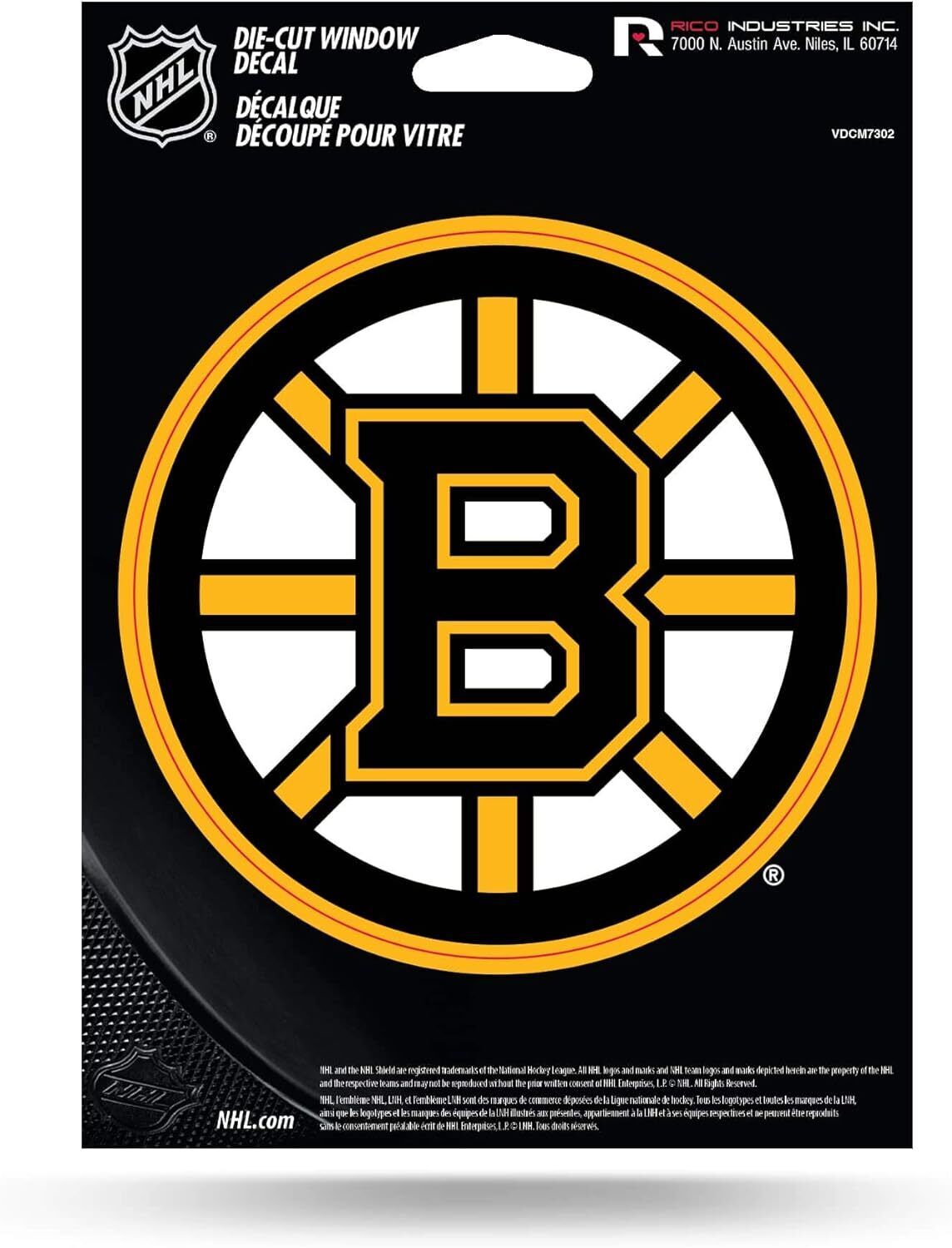 Boston Bruins Vinyl Logo Auto Decal NCAA Licensed