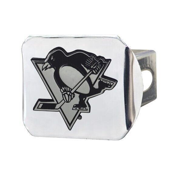 NHL Hitch Covers - Heavy Duty Chrome - 3.4" x 4" - PICK YOUR TEAM