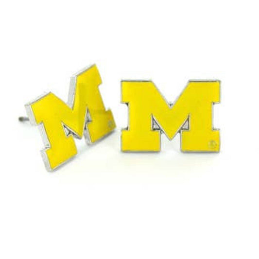 MICHIGAN WOLVERINES TEAM POST STUD EARRINGS