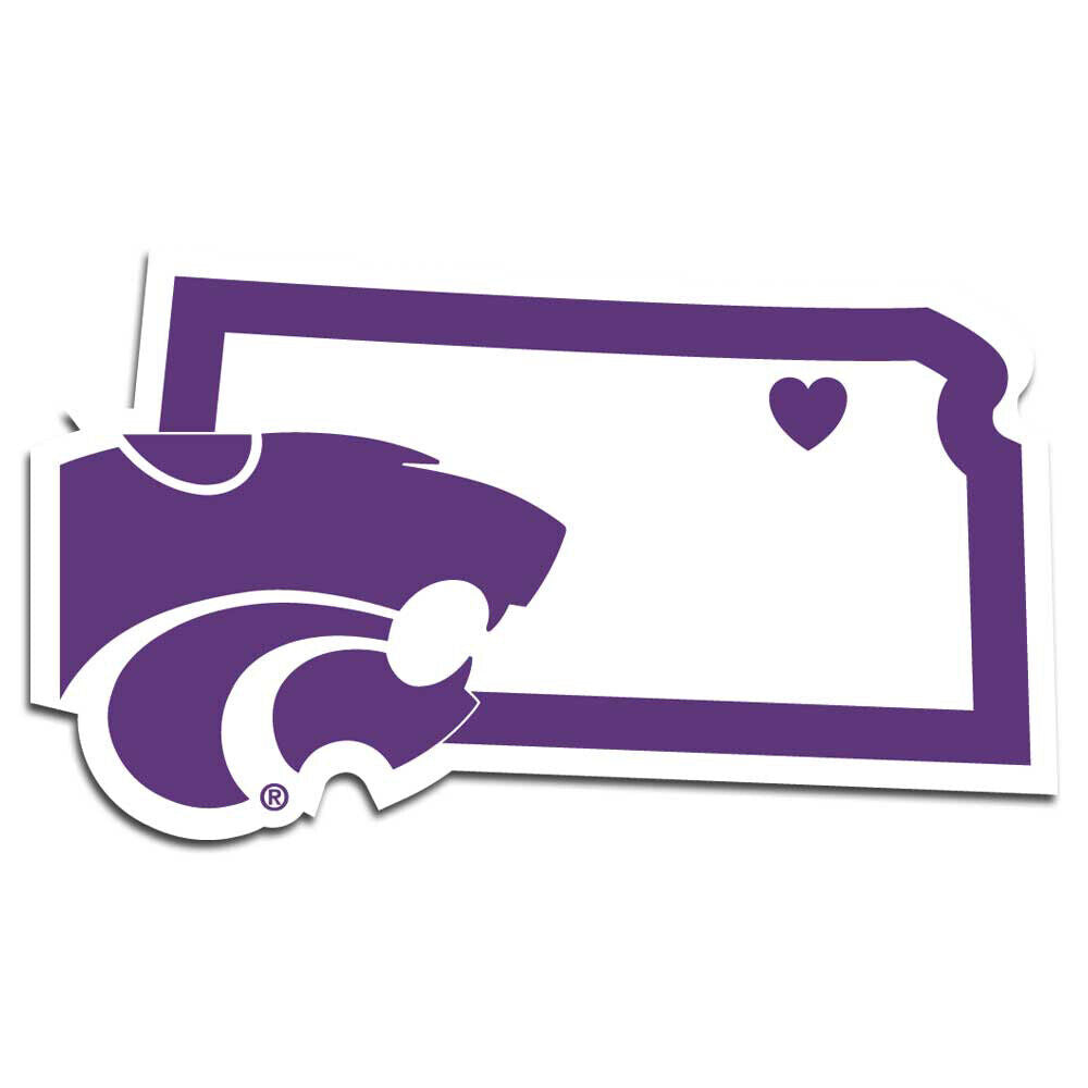 Kansas State Wildcats Home State Decal Sticker Vinyl Decal