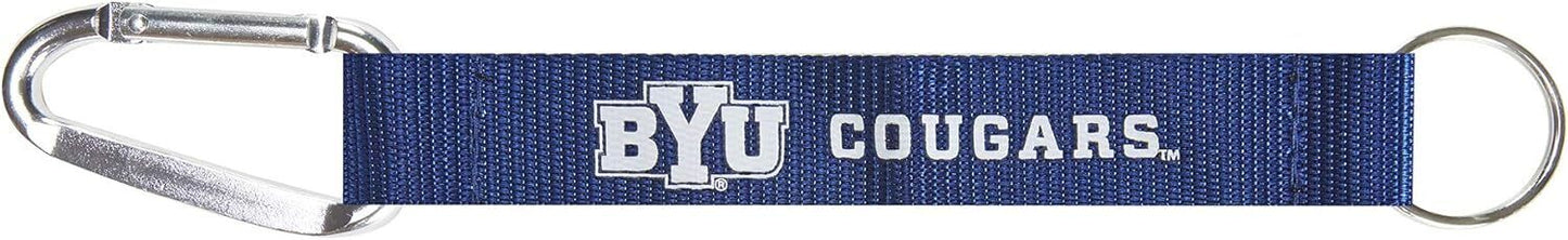 BYU COUGARS CARABINER LANYARD KEYCHAIN