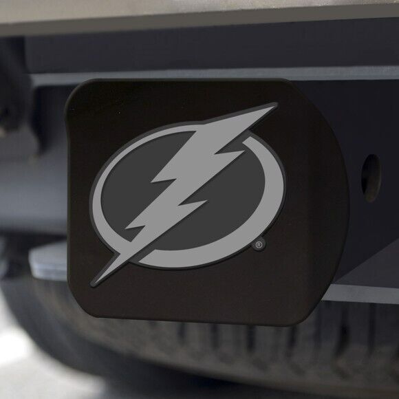 Tampa Bay Lightning Hitch Cover - Heavy Duty Black - 3.4" x 4"