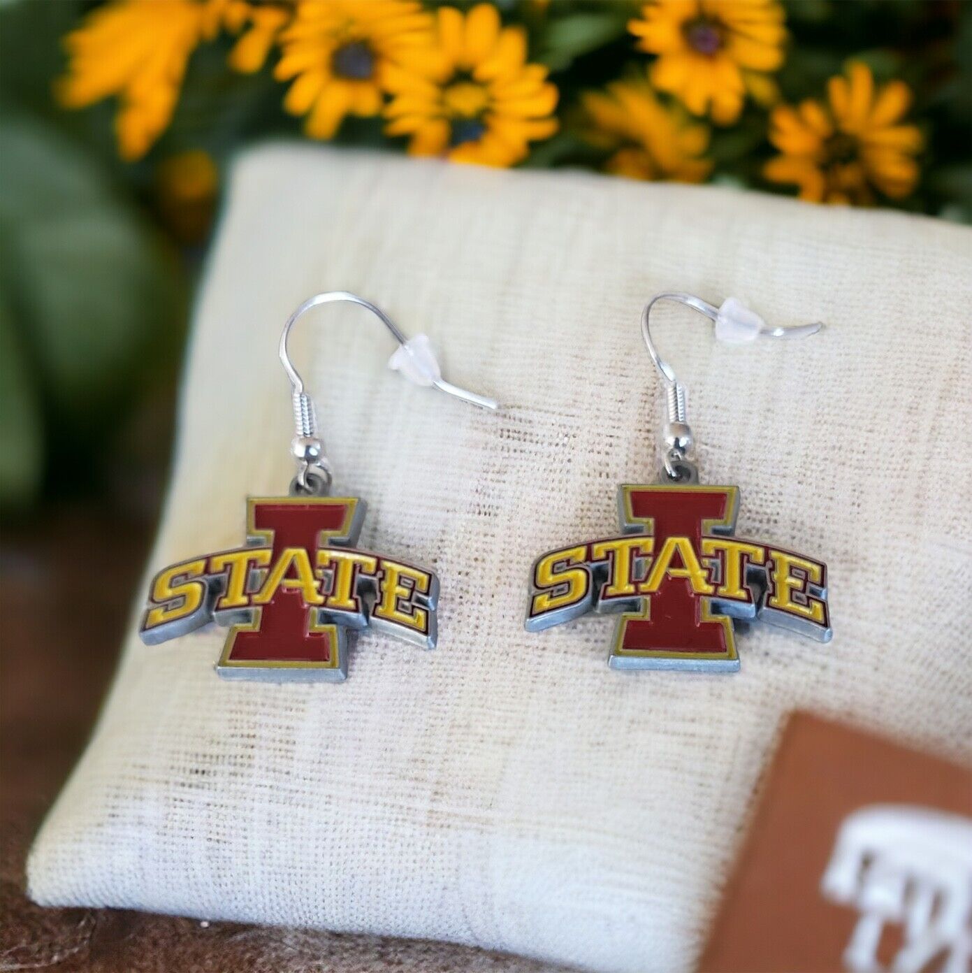 IOWA STATE CYCLONES DANGLER EARRINGS