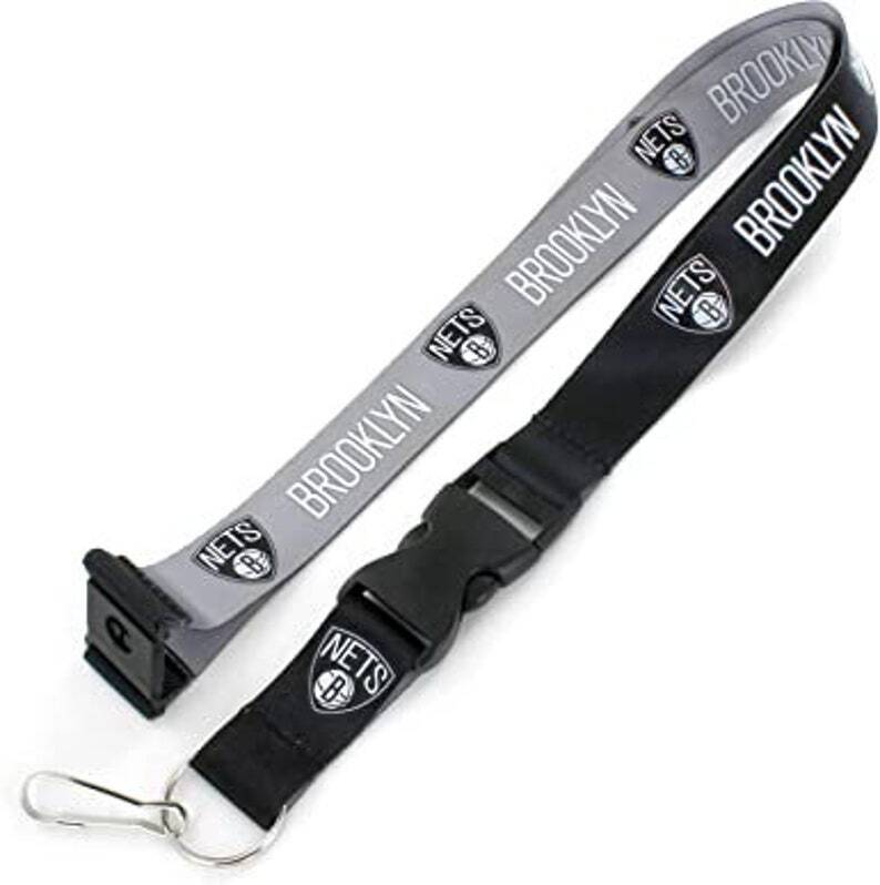 Brooklyn Nets Two Tone Lanyard Keychains