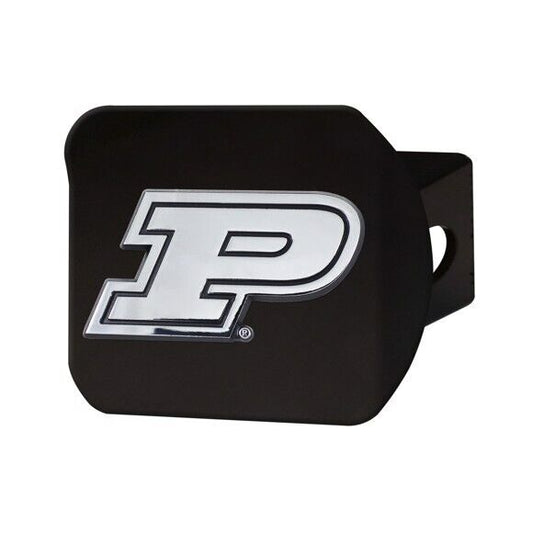 Purdue Boilermakers Hitch Cover - Heavy Duty Black - 3.4" x 4"