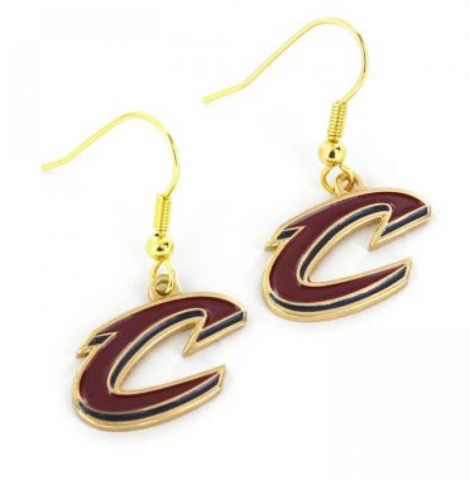 CLEVELAND CAVALIERS LOGO DANGLER EARRINGS