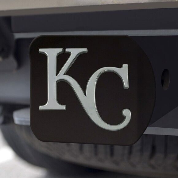 Kansas City Royals Hitch Cover - Heavy Duty Black - 3.4" x 4"