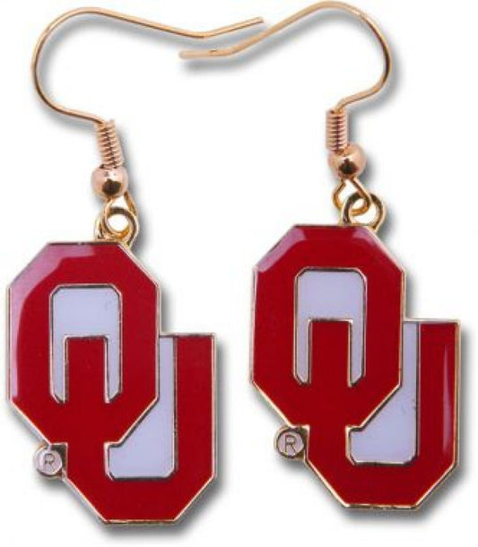 Oklahoma Sooners Dangler Earrings