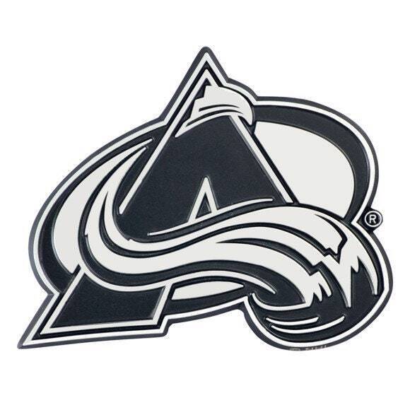 COLORADO AVALANCHE - CHROME AUTO EMBLEM - 3" X 3"