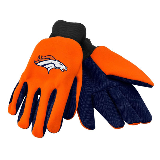 Denver Broncos Embroidered Utility Gloves  Adult Size