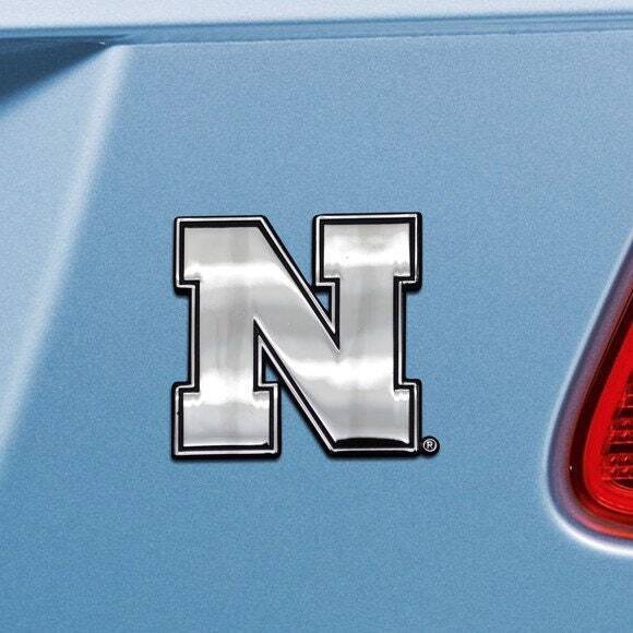 NEBRASKA CORNHUSKERS - CHROME AUTO EMBLEM - 3" X 3"