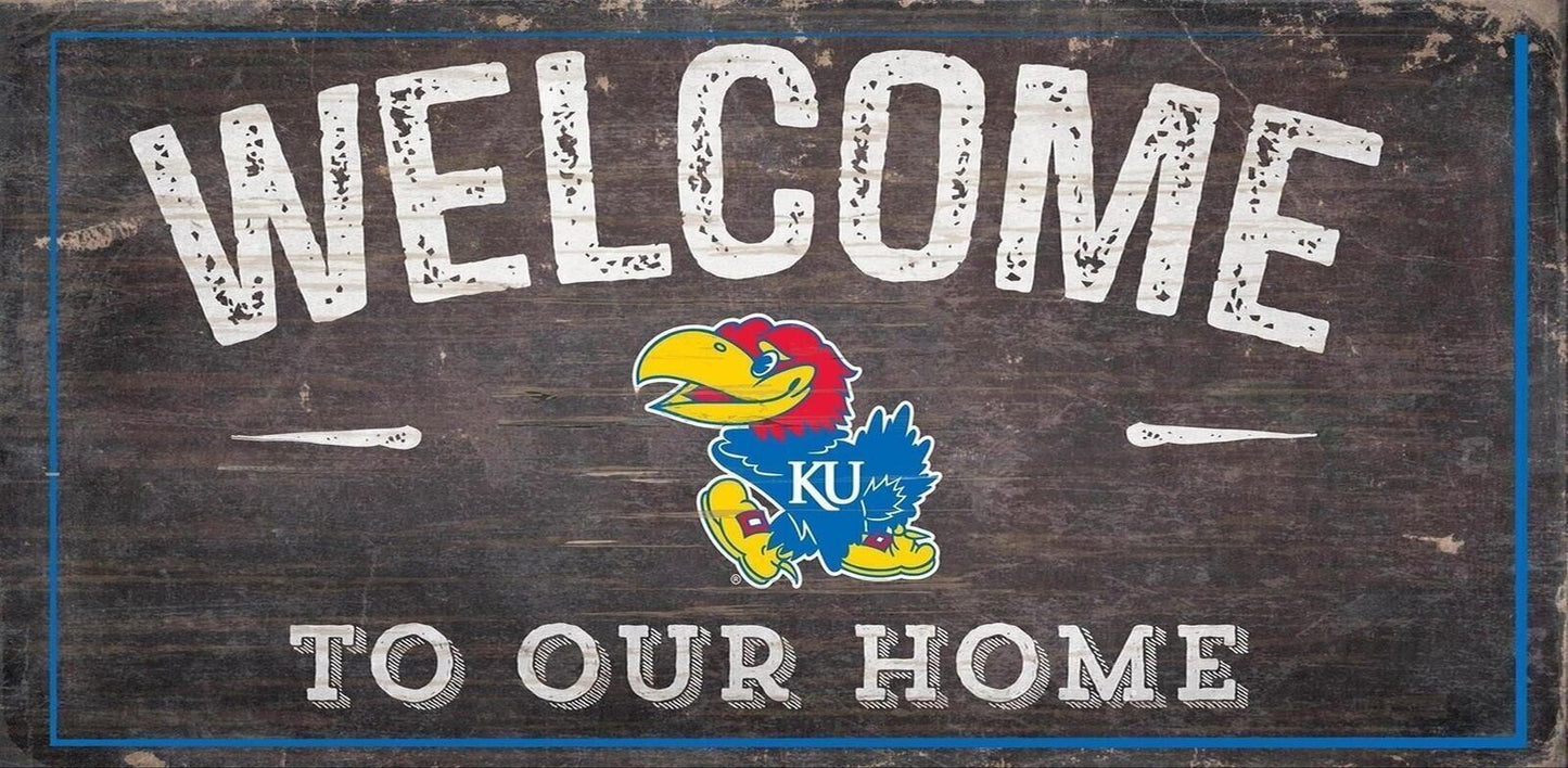 NCAA Welcome Home Wood Signs - Pick Your Team