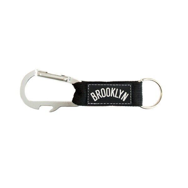 Brooklyn Nets Carabiner Keychains Keyrings with Bottle Opener