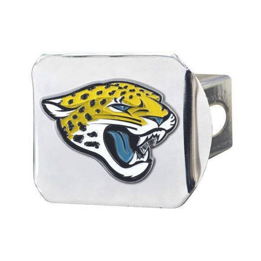 Jacksonville Jaguars Hitch Cover  Color on Chrome 3.4"x4"  3D Molded Design  Mad