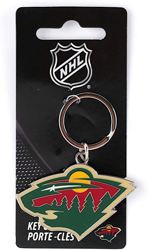 Minnesota Wild Heavyweight Metal Keychain Keyrings