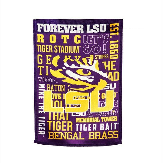 LSU Tigers Double Sided Suede Team Flags 28"X44"