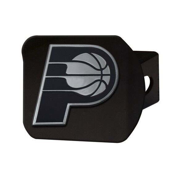 Indiana Pacers Hitch Cover - Heavy Duty Black - 3.4" x 4"