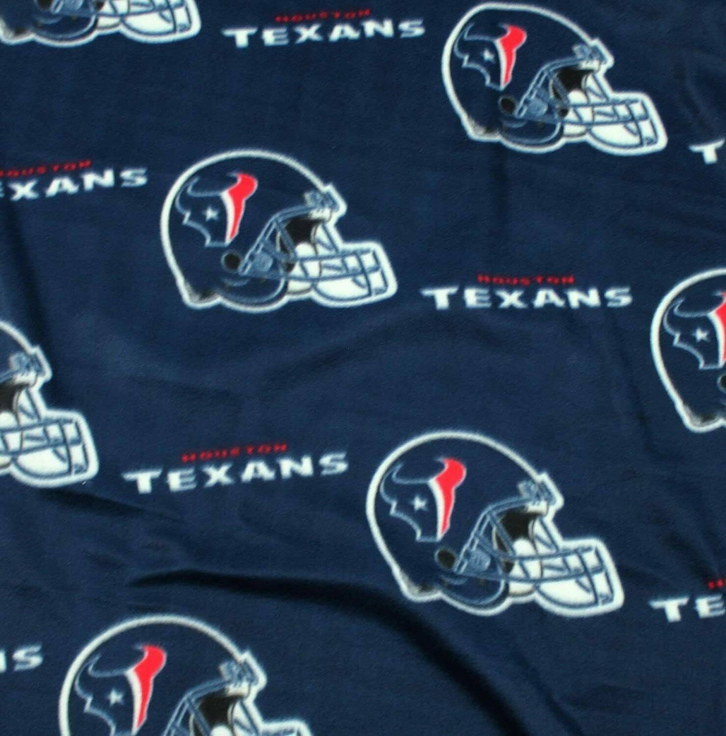 Houston Texans Fleece Throw Blankets 50"x60" Whip Stitched