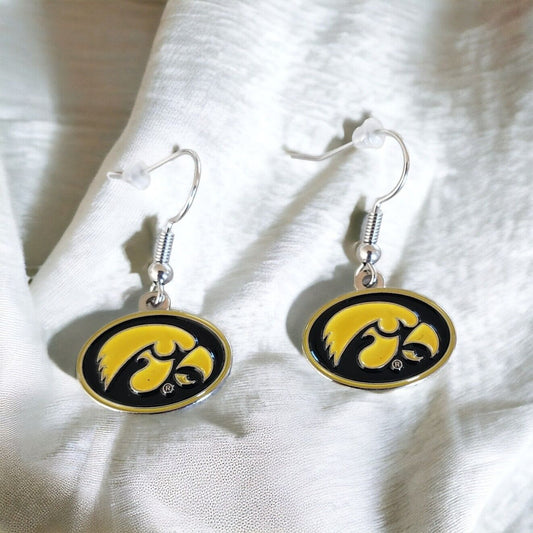 IOWA HAWKEYES DANGLER EARRINGS