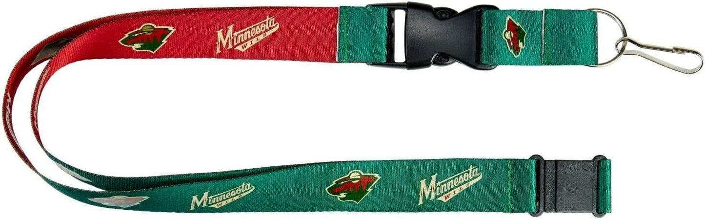 Minnesota Wild Two Tone Lanyard Keychains