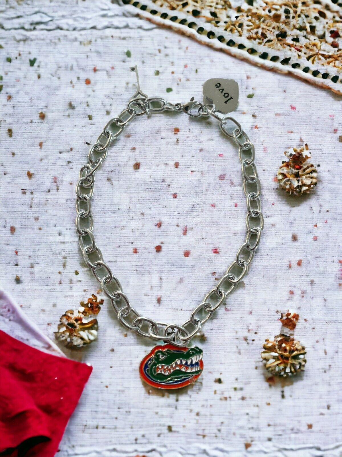 Florida Gators Bracelets - Stainless Steel & Nickel Free