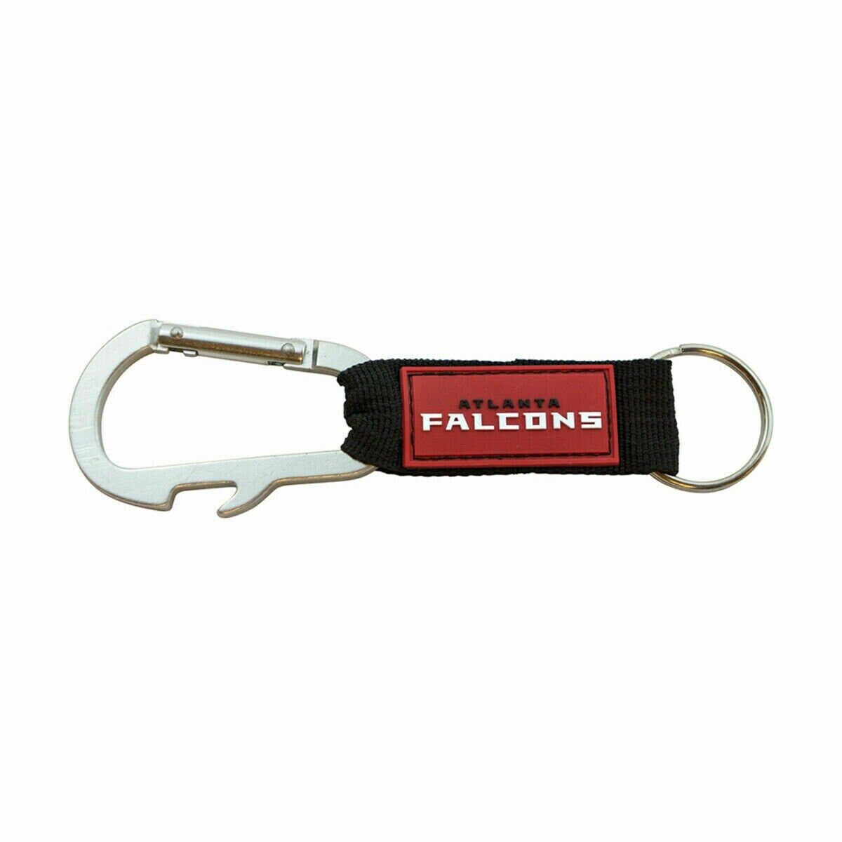 Atlanta Falcons Carabiner Keychains Keyrings with Bottle Opener