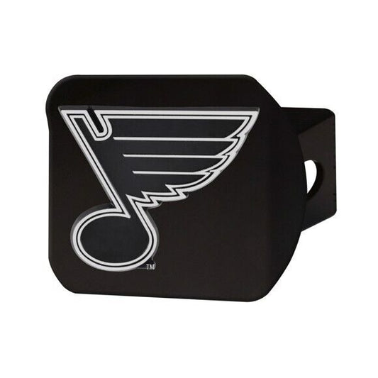 St. Louis Blues Hitch Cover - Heavy Duty Black - 3.4" x 4"