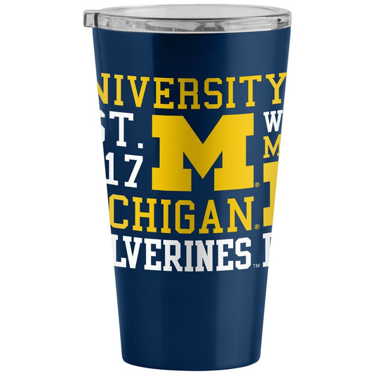 Michigan Wolverines 16oz Spirit Ultra Pint Cup  Insulated  Stainless Steel