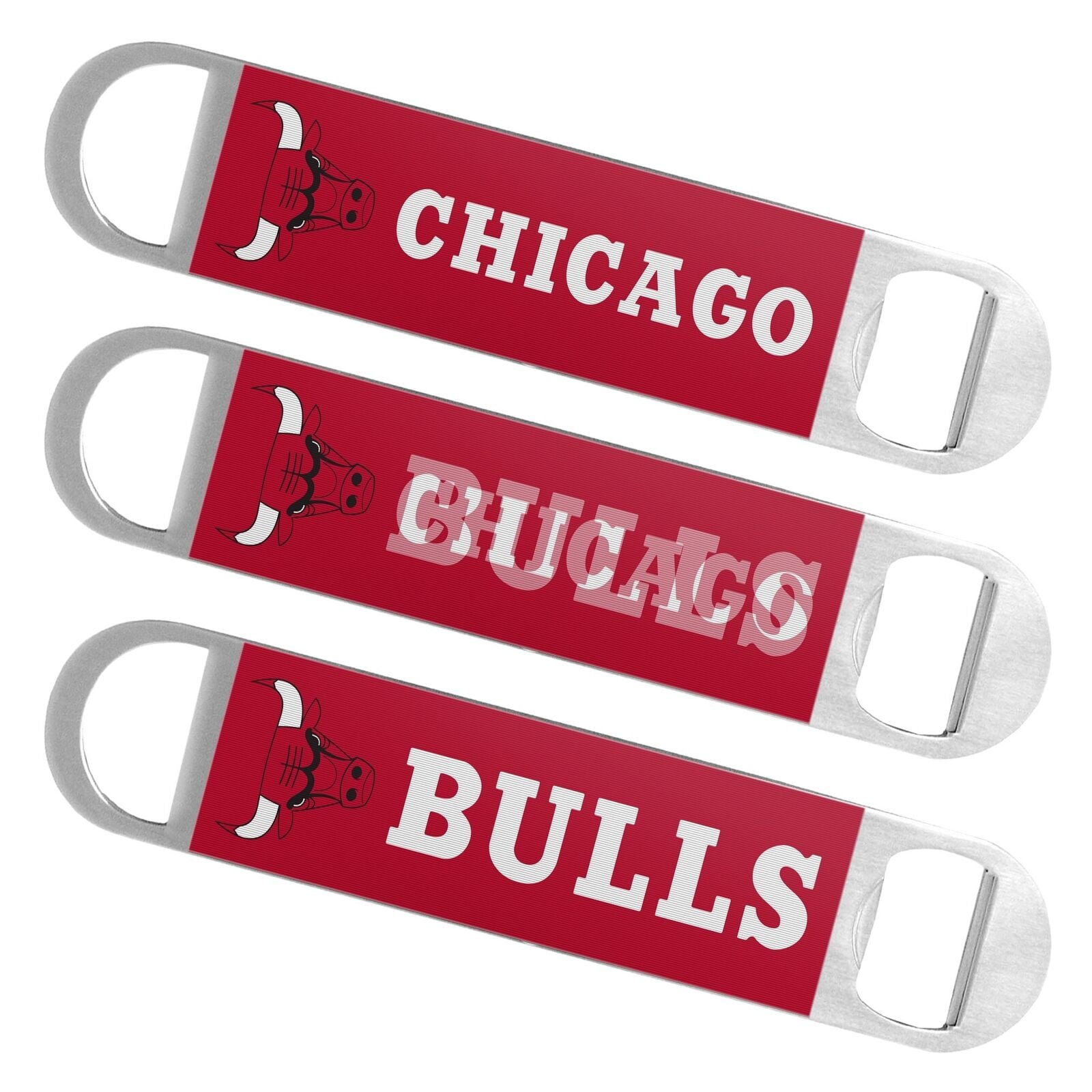 Chicago Bulls Lenticular Hologram Bottle Opener  7"