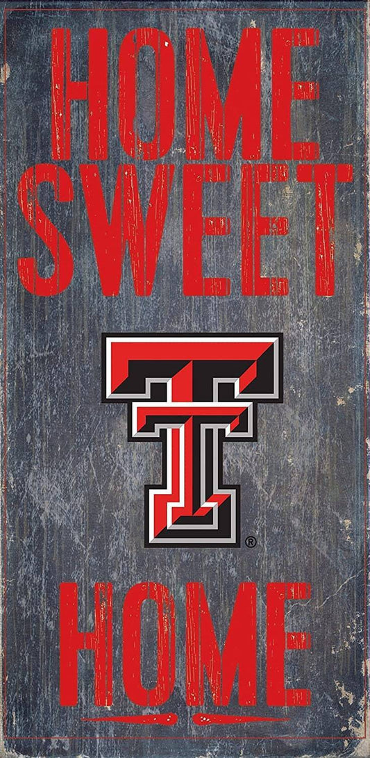 Texas Tech Red Raiders "Home Sweet Home" Wood Signs 6"x12"