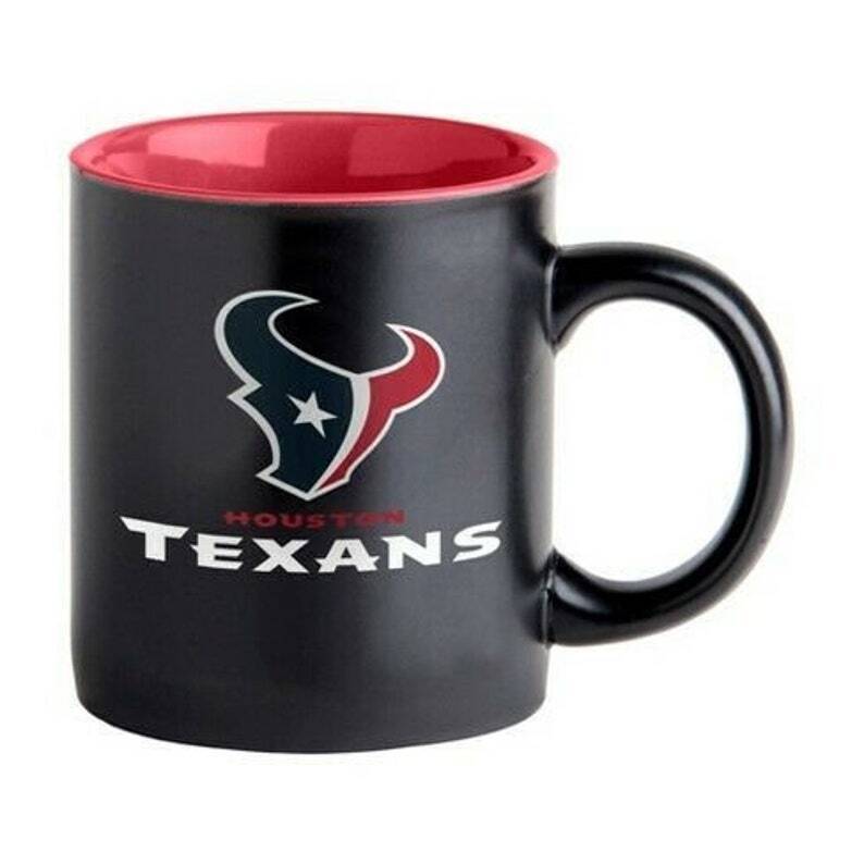 Houston Texans 14oz Black Matte Coffee Mug