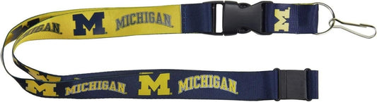 Michigan Wolverines Two Tone Lanyard Keychains