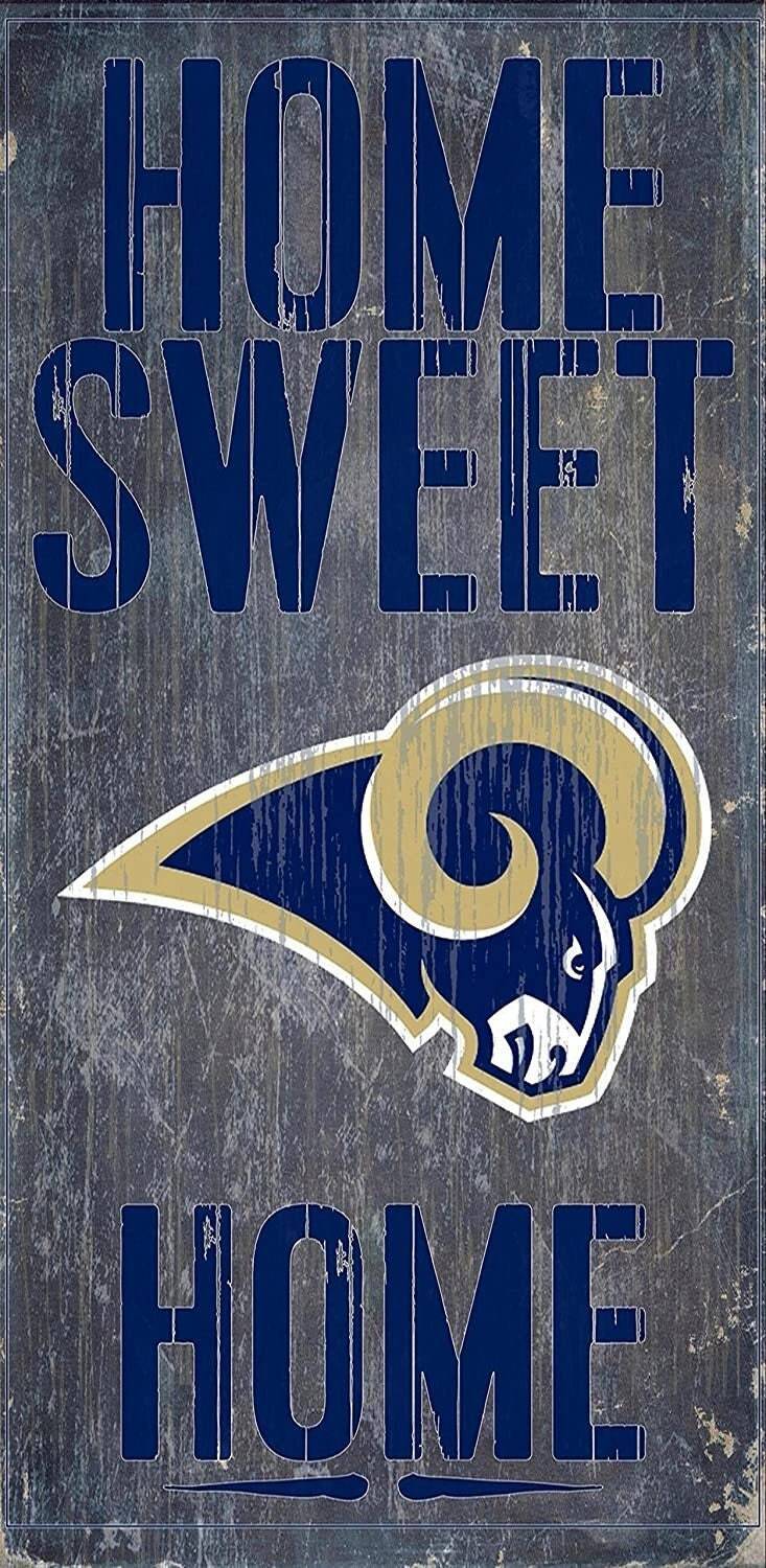 Los Angeles Rams "Home Sweet Home" Wood Signs 6"x12"