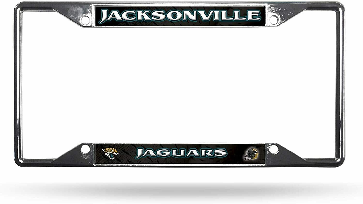 Jacksonville Jaguars Metal License Plate Frames    Vibrant Colors