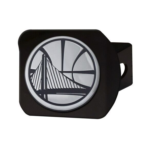 Golden State Warriors Hitch Cover - Heavy Duty Black - 3.4" x 4"