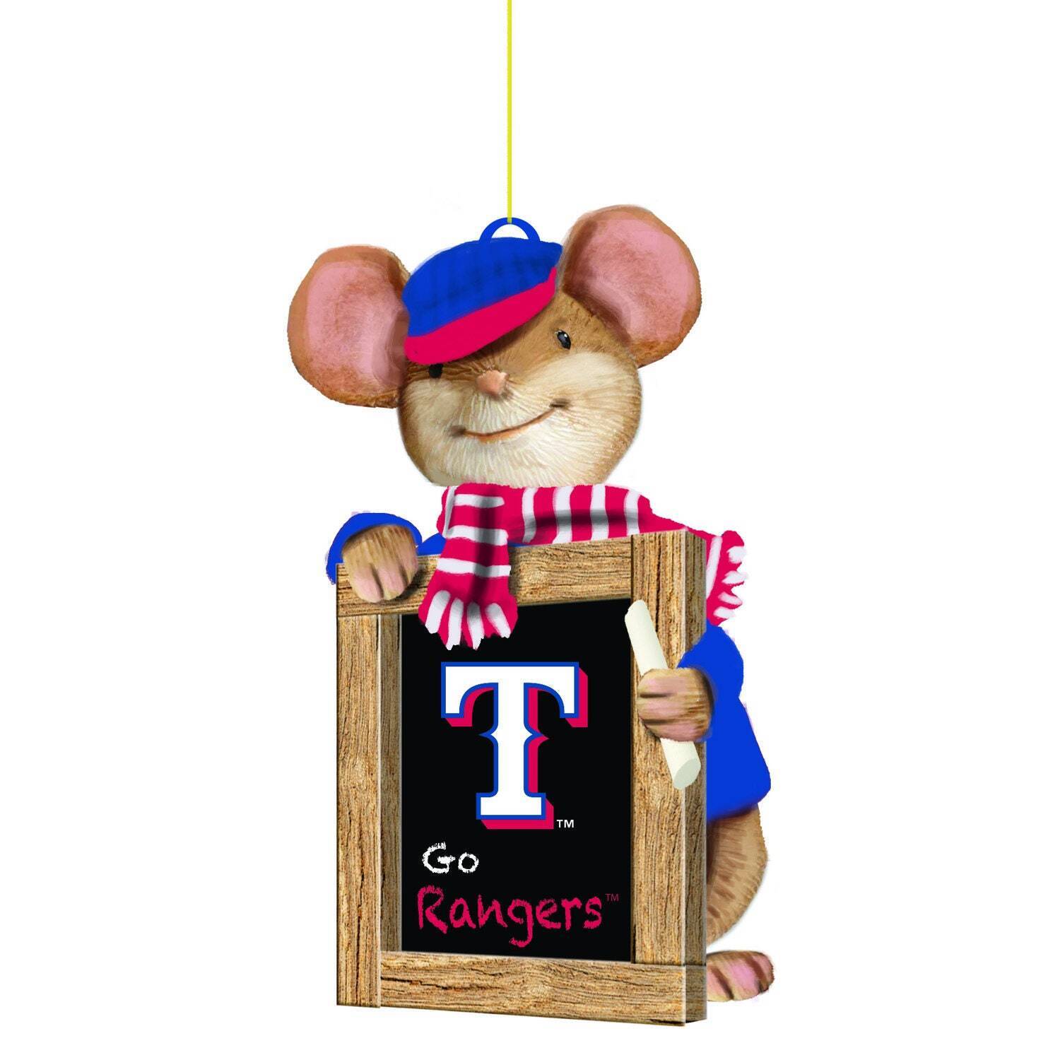 Texas Rangers Holiday Mouse Ornament Officially Licensed Decorative Ornament