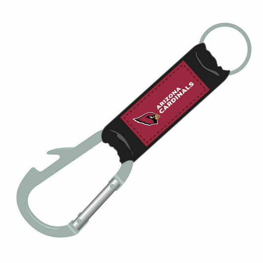 Arizona Cardinals Carabiner Keychains Keyrings with Bottle Opener