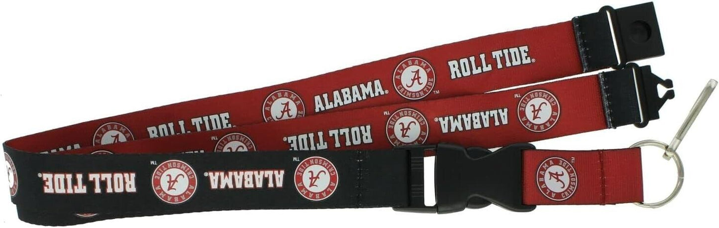 Alabama Crimson Tide Two Tone Lanyard Keychains