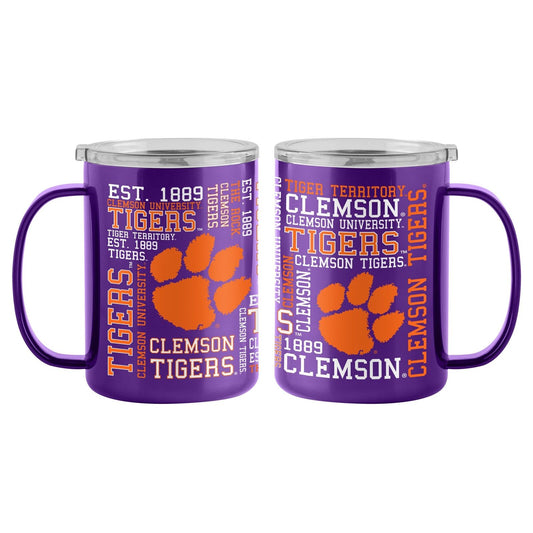 Clemson Tigers 15oz. Spirit Ultra Mug  Insulated  %100 Stainless Steel  Hot&Cold