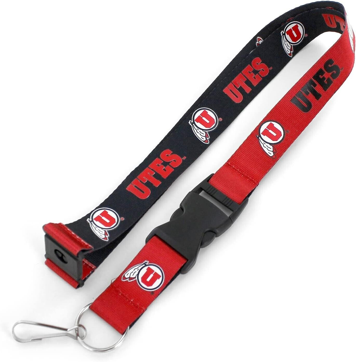 Utah Utes Two Tone Lanyard Keychains