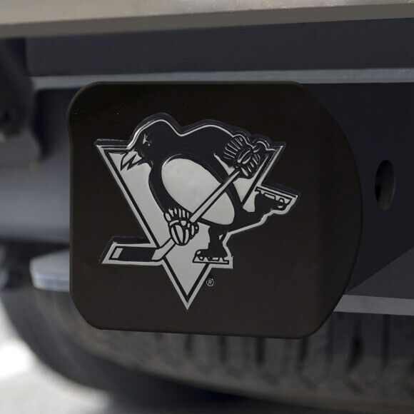 Pittsburgh Penguins Hitch Cover - Heavy Duty Black - 3.4" x 4"