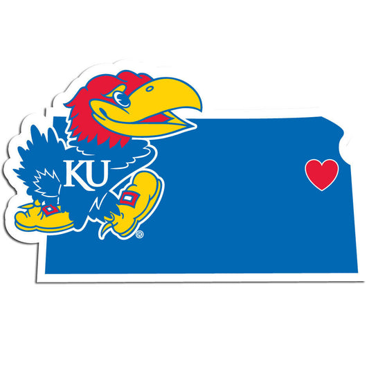 Kansas Jayhawks Home State Decal Sticker Vinyl Decal